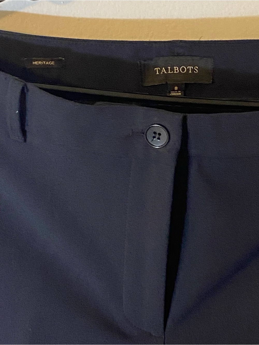 Talbots Navy Straight-Leg Women's Pants - Reg Length